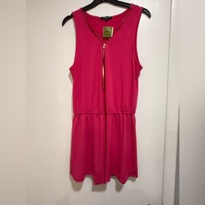 Ambiance Vibrant Pink Sleeveless Romper